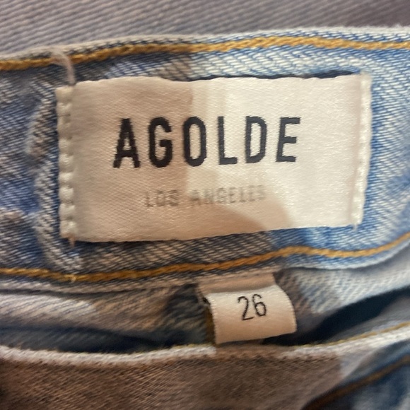 AGOLDE Criss Cross Upsized Jean in Suburbia Sz 26 100% Cotton A097-983 - Picture 7 of 8